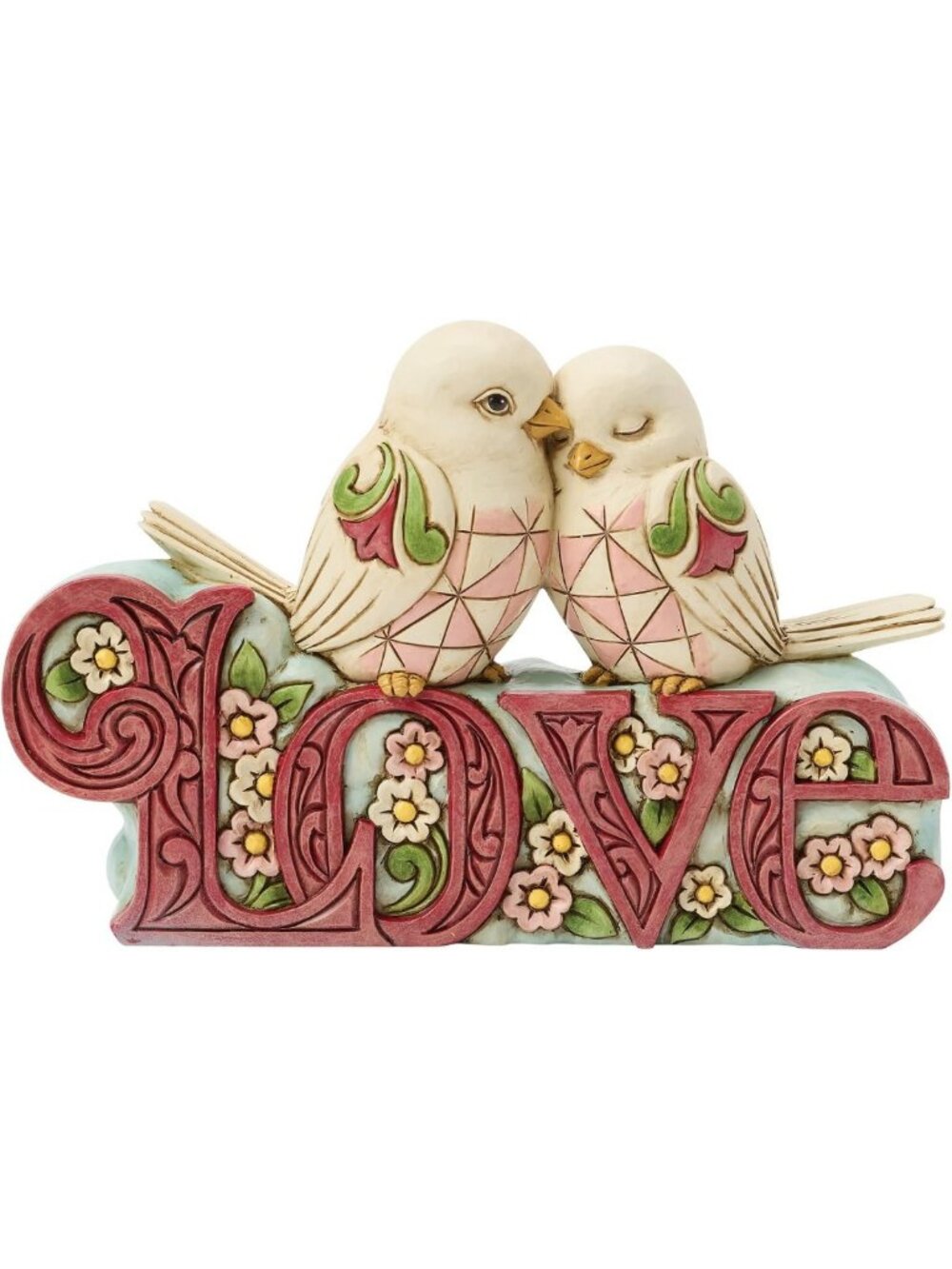 Colorful Love Birds Figurine, 4.92 Inch Heartwood Creek Decor, Perfect Gift